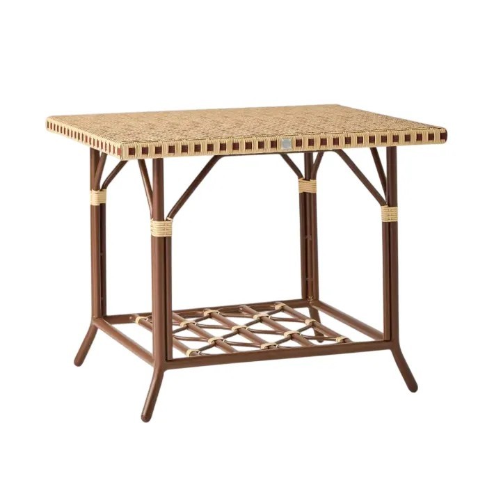 Belle Epoque rectangular garden coffee table - resin end table