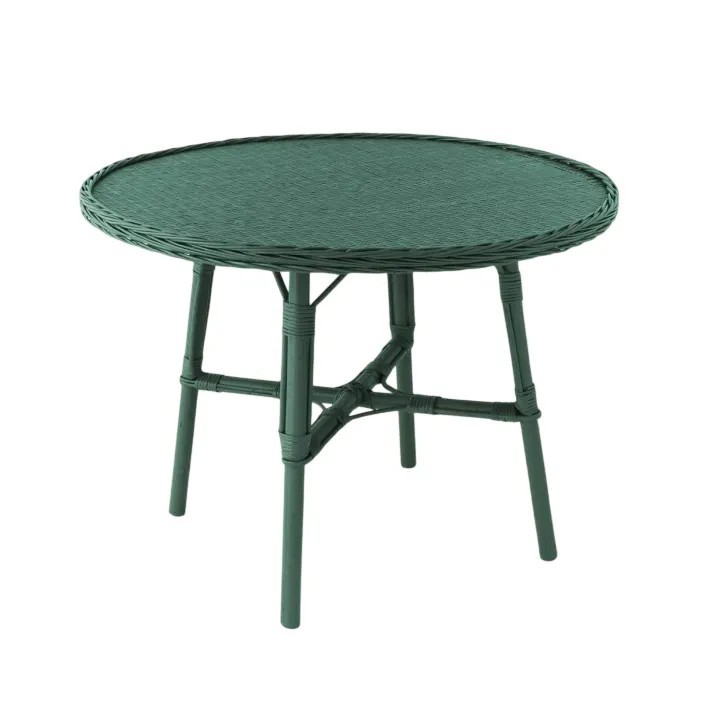 Mélanie lacquered wicker table diameter 100 cm