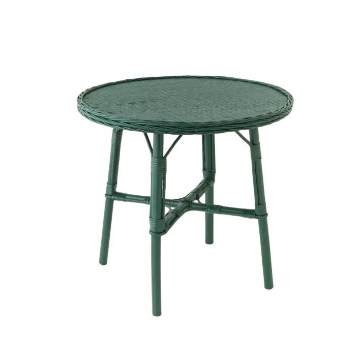 Table de repas diamètre 80 cm en osier laqué Mélanie