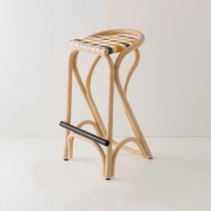 Tabouret de bar en rotin VIRAGE
