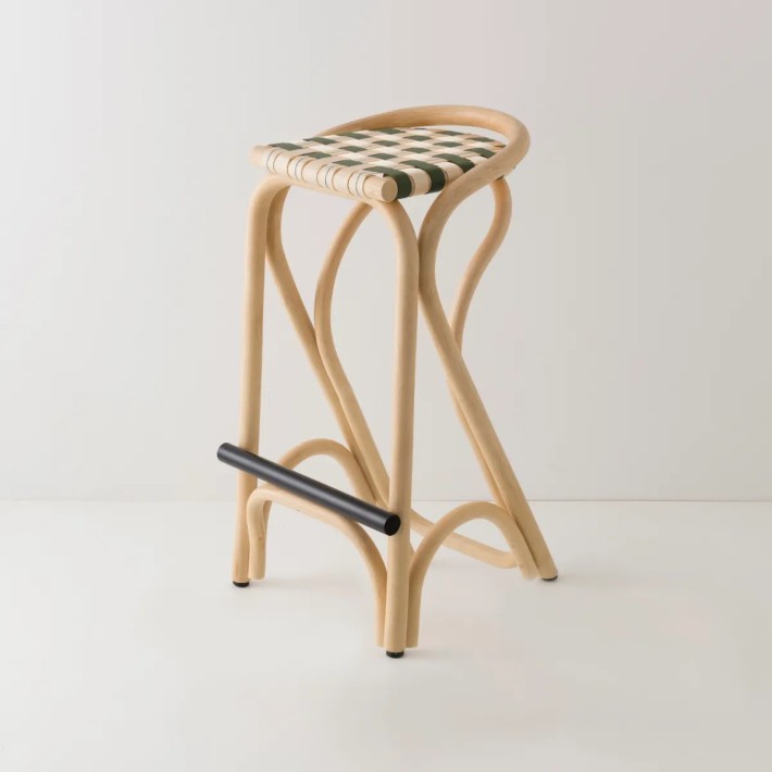 Tabouret de bar en rotin VIRAGE