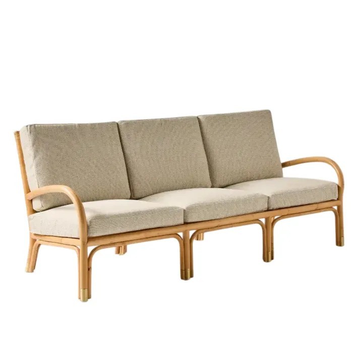 Riviera 3 seater armchair velvet