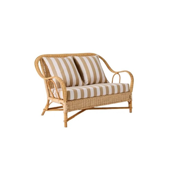 Rattan couch Nantucket natural
