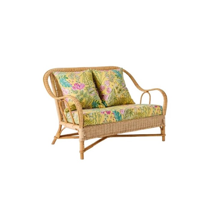 Rattan couch Nantucket natural