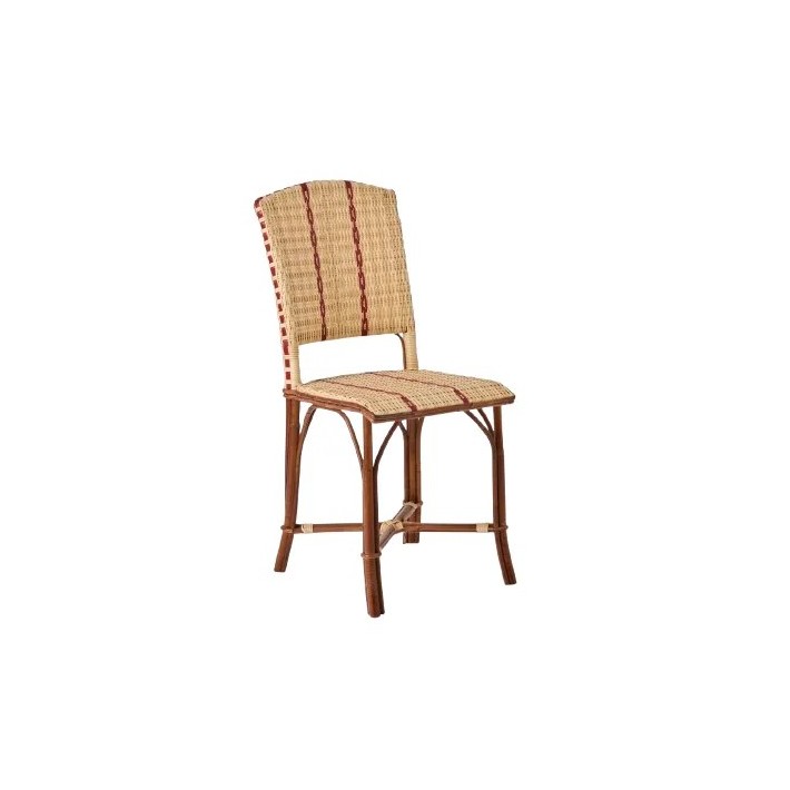 Bistrot vintage rattan and resin chair