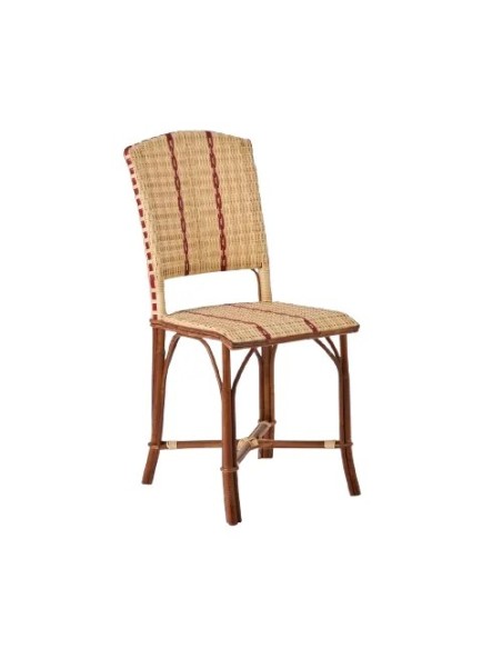 Bistrot vintage rattan and resin chair