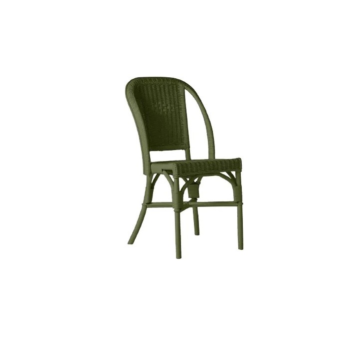 Chaise rotin tressé laqué couleur Primavera