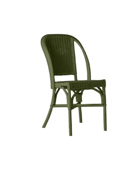 Chaise rotin tressé laqué couleur Primavera