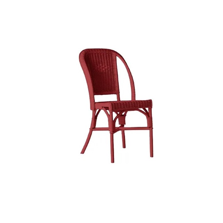 Primavera-coloured lacquered woven rattan chair