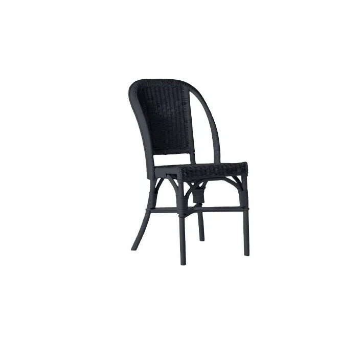 Primavera-coloured lacquered woven rattan chair