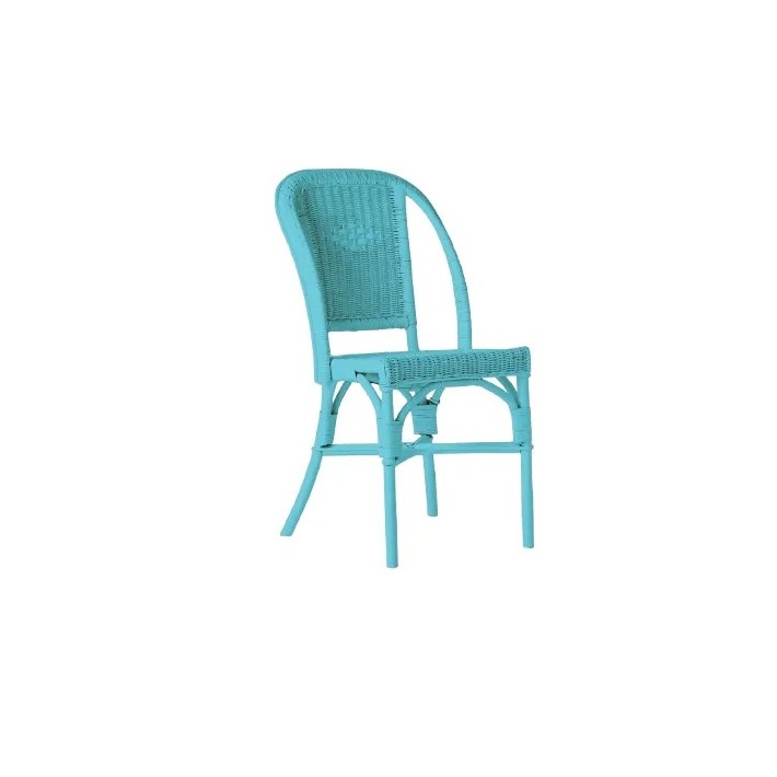 Chaise rotin tressé laqué couleur Primavera
