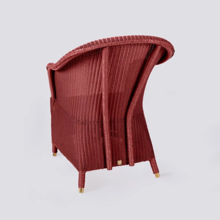 Fauteuil Lloyd Loom Sidonie laqué