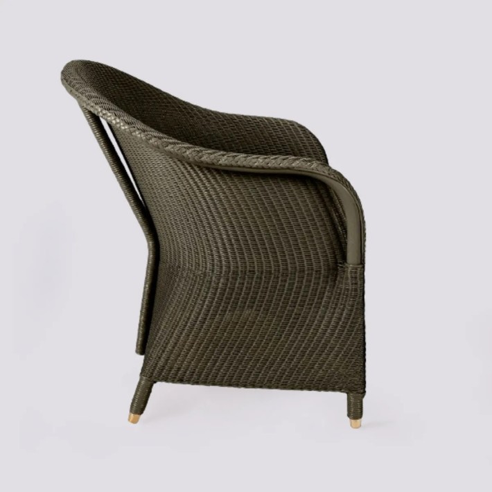 Fauteuil Lloyd Loom Sidonie laqué