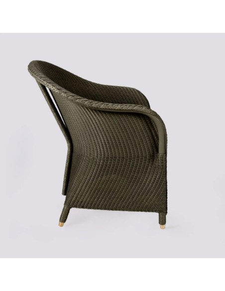 Fauteuil Lloyd Loom Sidonie laqué
