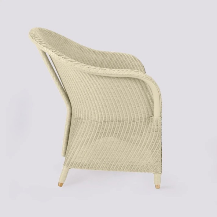 Fauteuil Lloyd Loom Sidonie laqué