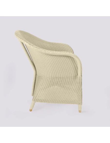 Fauteuil Lloyd Loom Sidonie laqué