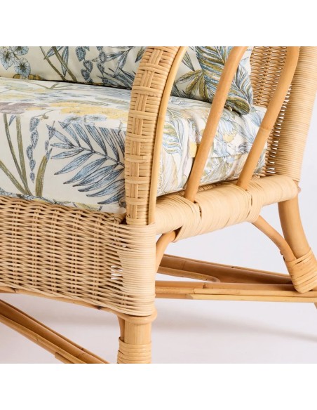 Rattan couch Nantucket natural