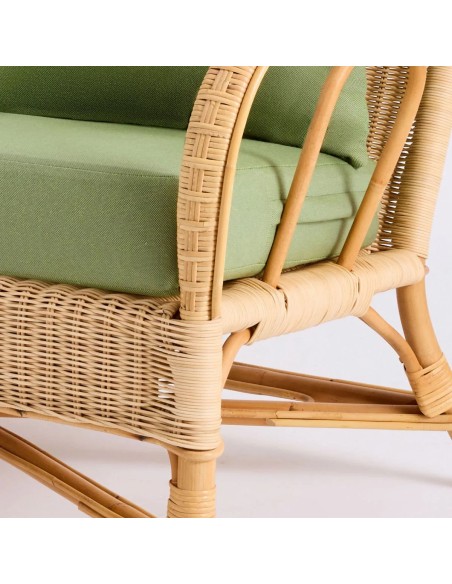 Rattan couch Nantucket natural