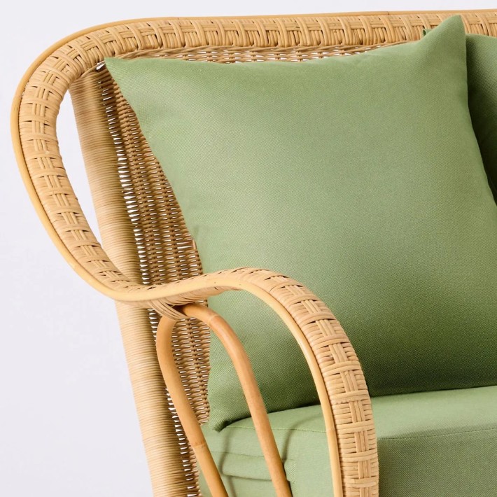 Rattan couch Nantucket natural