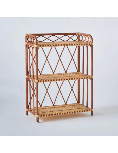 Woven rattan shelf from the BAGATELLE collection by Kok maison