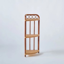 Etagère d'angle en rotin collection BAGATELLE