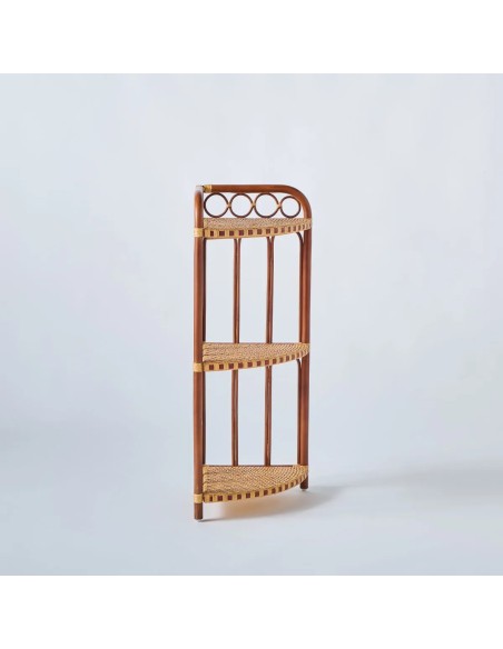 Etagère d'angle en rotin collection BAGATELLE