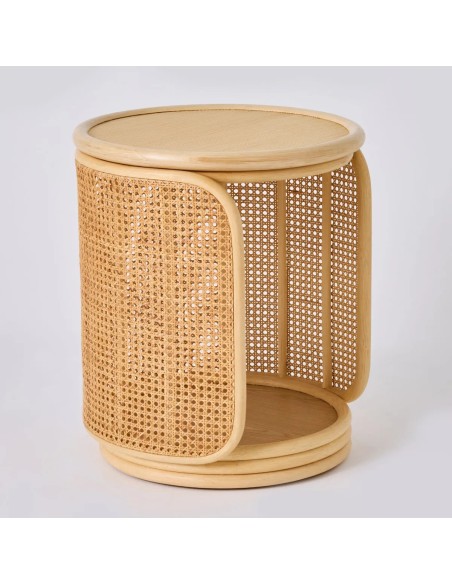 TAMBOURIN rattan coffee table / bedside table from the Orchid Edition collection