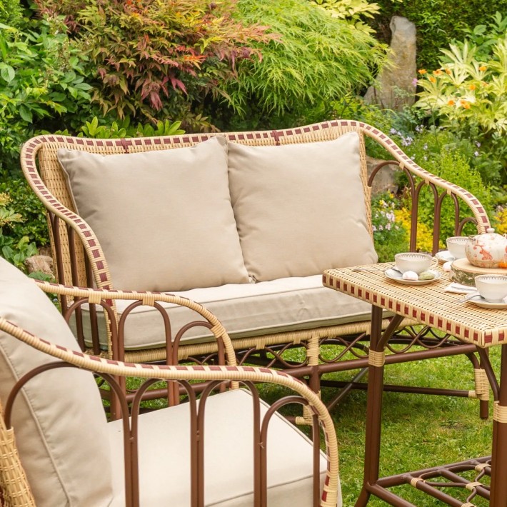 Ambiance canapé de jardin BELLE EPOQUE tissus de base