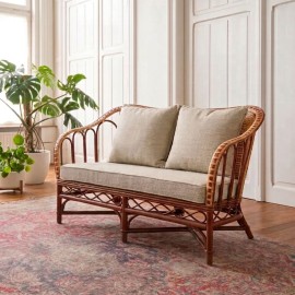 Bagatelle 2-seater sofa in natural rattan 2