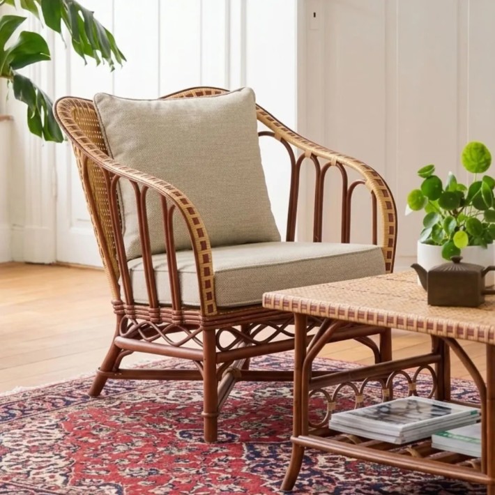 Rattan armchair from the BAGATELLE collection