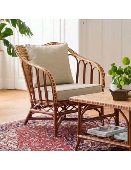 Rattan armchair from the BAGATELLE collection