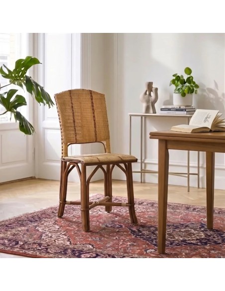 Ambiance chaise en rotin tressé collection BAGATELLE
