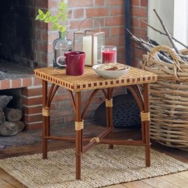Table basse carrée en rotin Bagatelle 2