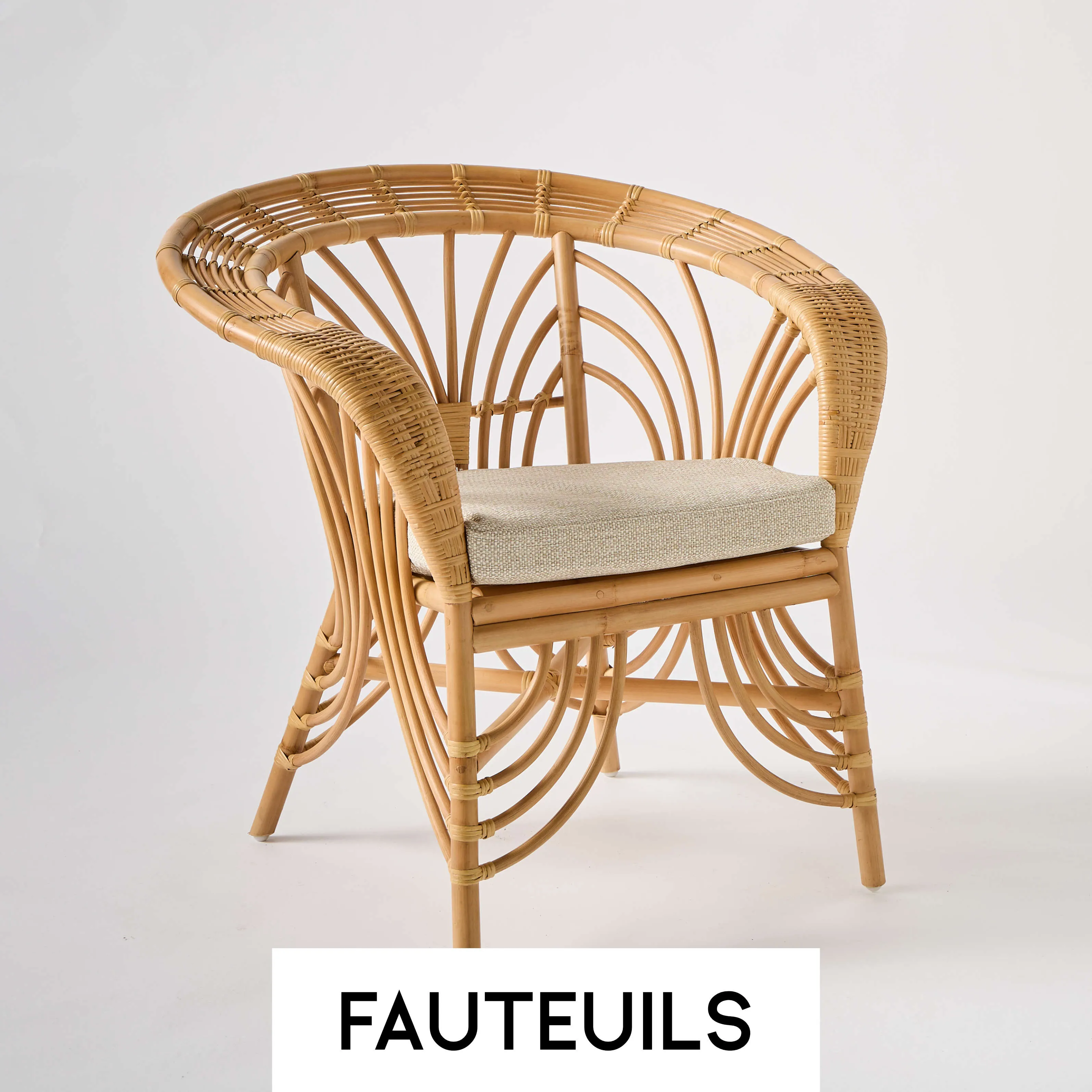 fauteuils en rotin et osier