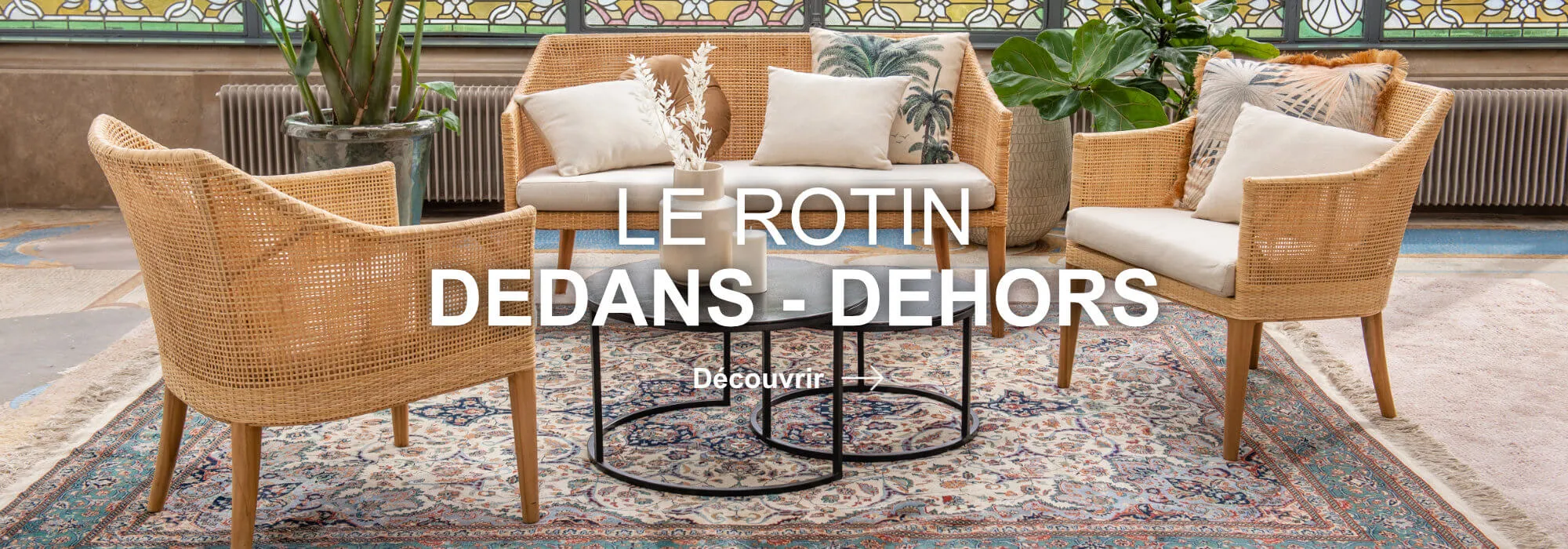 salon en rotin Saïgon