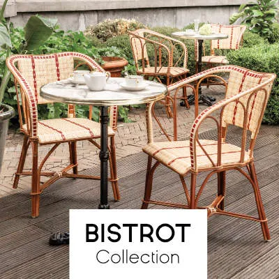 Bistrot rattan and resin garden furniture