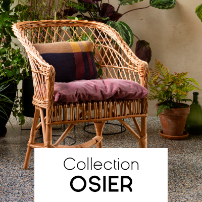 meuble en osier tresse